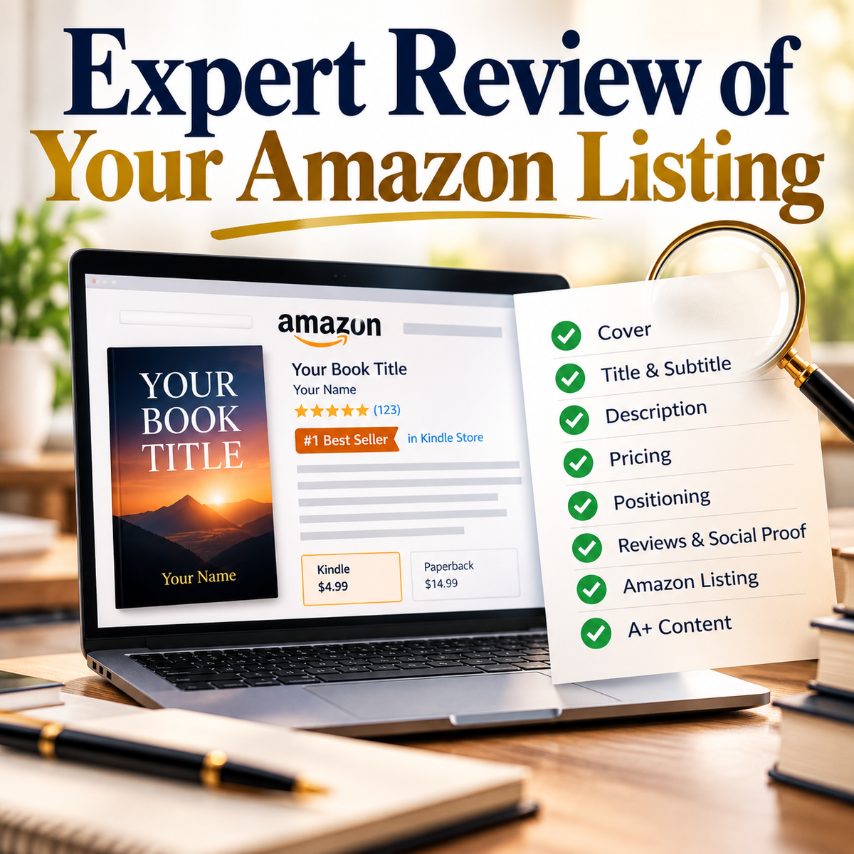 Amazon Book Audit — Personalized Review & Action Plan