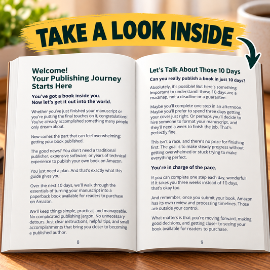 Publish Your Book on Amazon in 10 Days